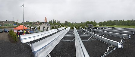 Panoramavy över Härnösands Energipark. Foto: Anders Eliasson